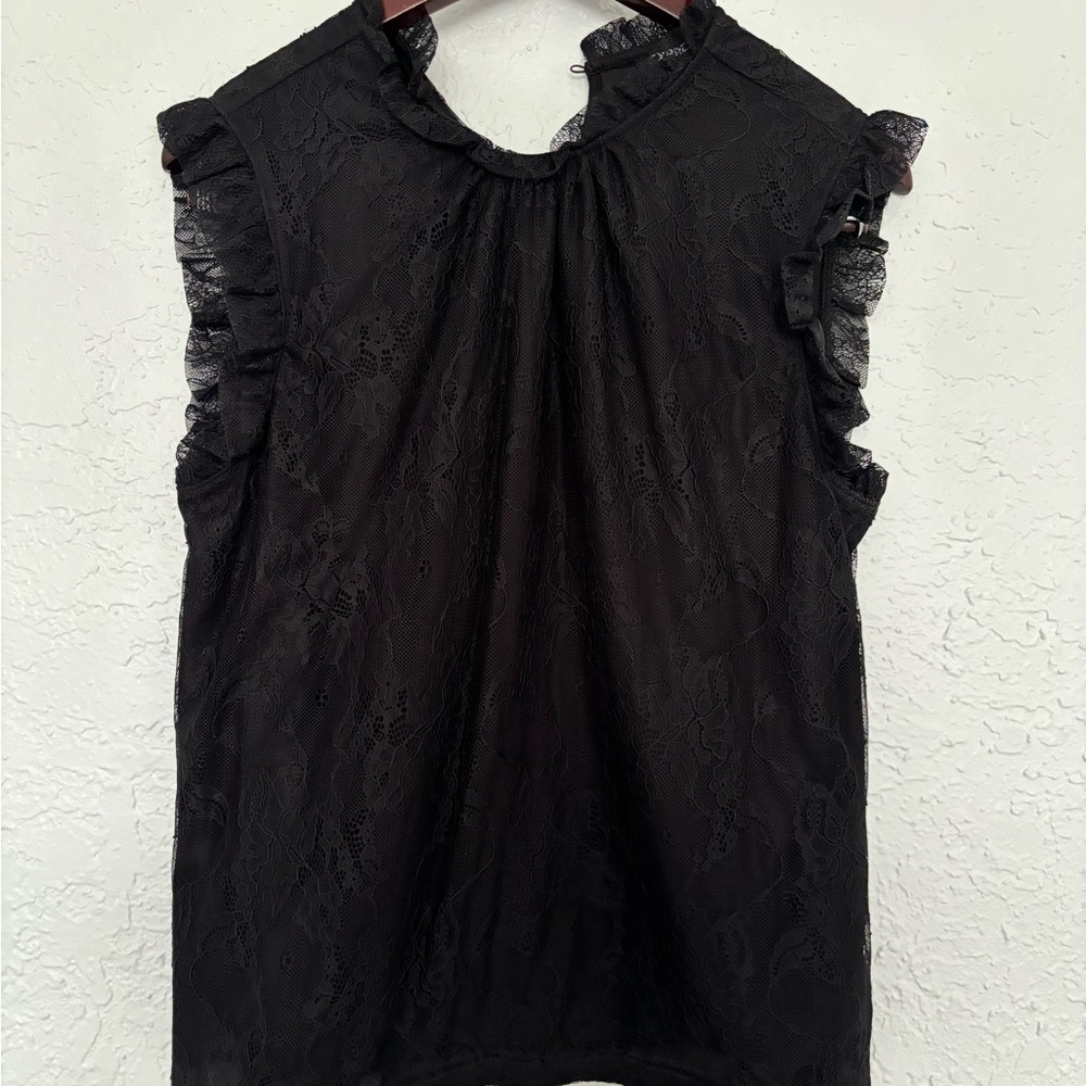 Black lace top